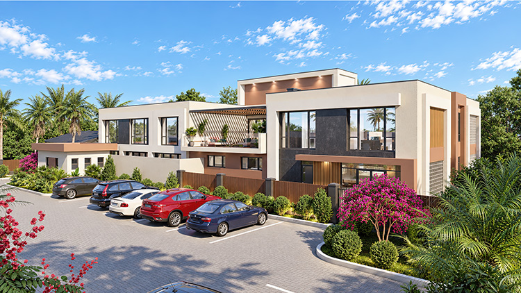 Main Building-Exterior Parking Lot